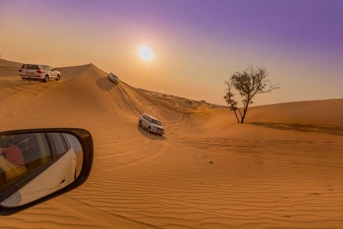 Abu Dhabi Private Desert Romantic Dune Dinner with Dune Bashing - Your 3 pm departure and private 4x4 ride