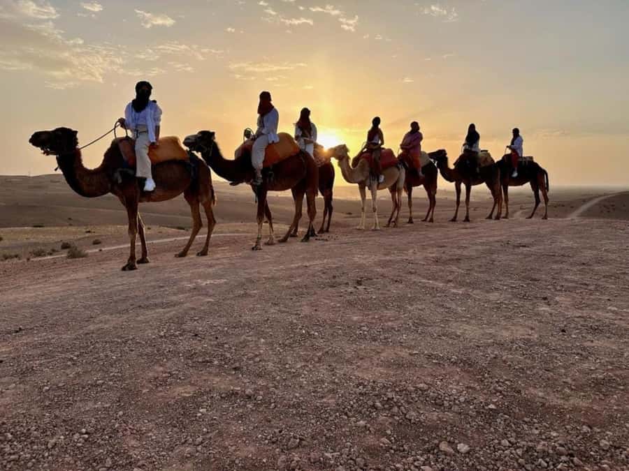 Agafay tour Quade Bike, Sunset and Romantic Dinner Show - From Koutoubia Mosque to the Agafay trails