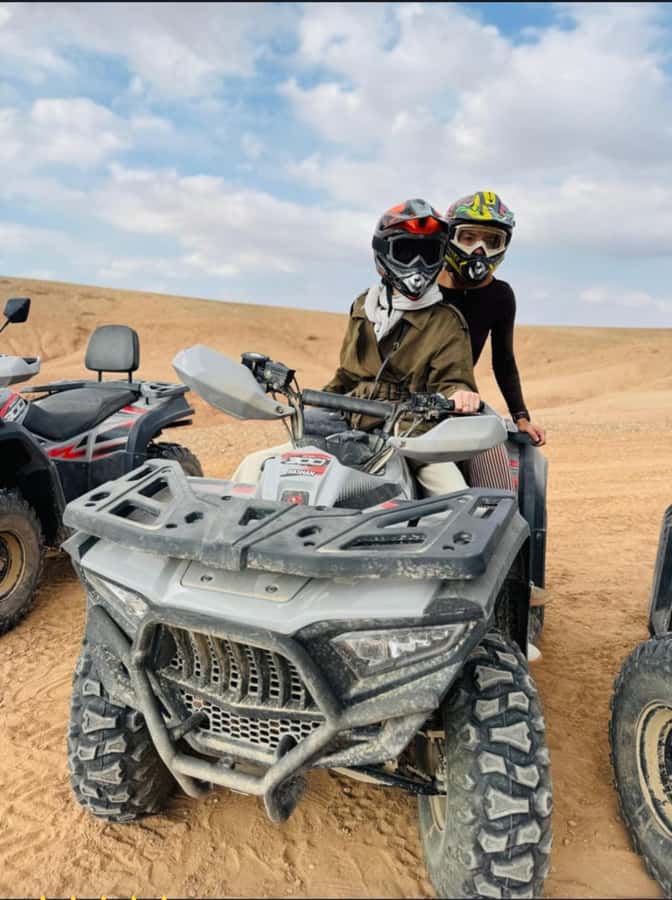 Agafay tour Quade Bike, Sunset and Romantic Dinner Show - Dinner in the desert camp