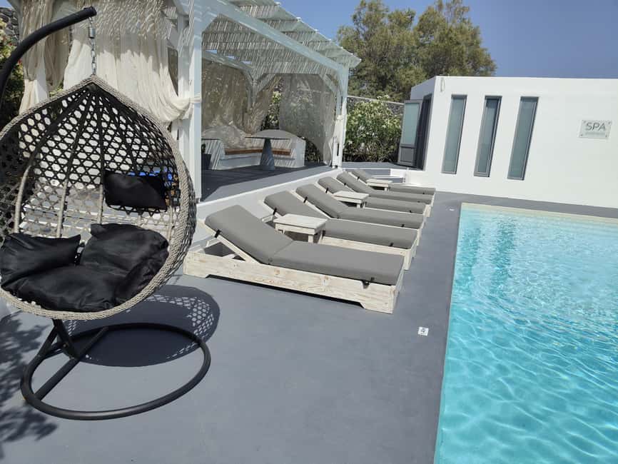 Akrotiri:Departure Day Spa Experience Couples Massage & Pool - A calm pool day inside Santorini Princess Presidential Suites