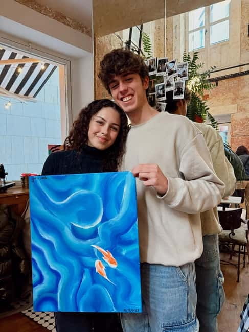 Alicante: Private Art Experience for Couples – Paint & Sip - What happens during the two hours
