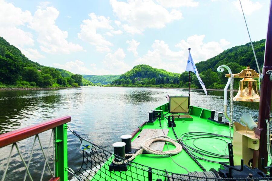 Bad Schandau: Romantic end of the day tour (L33) - Boarding at Bad Schandau and settling in