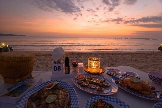Bali Romantic Seafood Dinner under sunset jimbaran Beach - Arriving at 5:00 pm for the best light