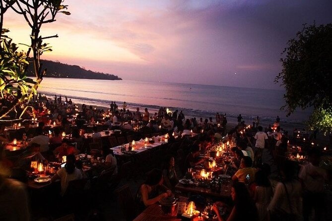 Bali Romantic Seafood Dinner under sunset jimbaran Beach - Private group, public beach