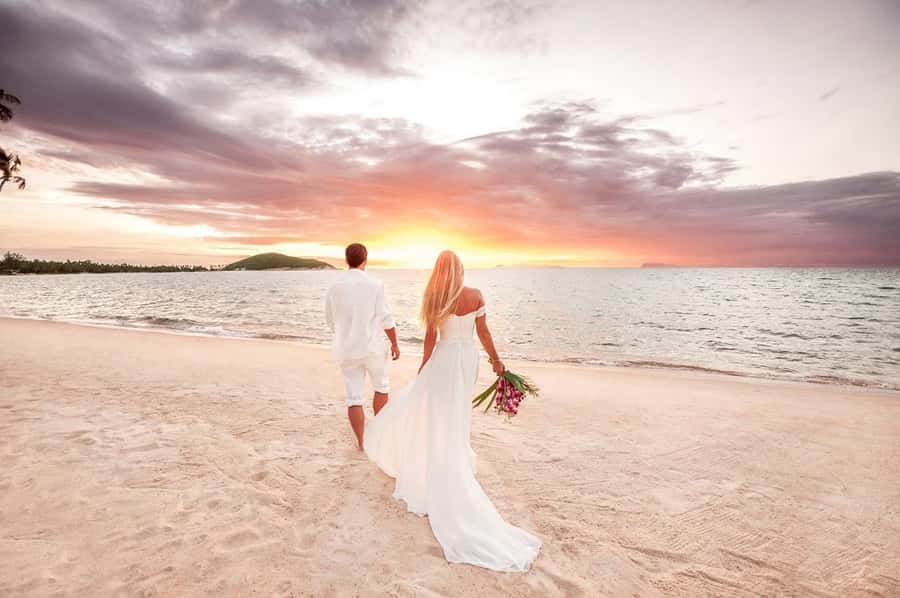 Beach Proposal at My Beach Resort - Flowers and the standard beach setup