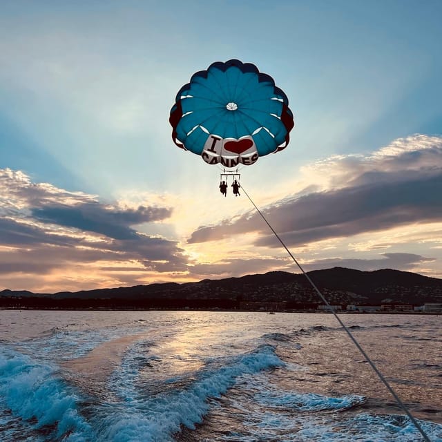 Cannes: Parasailing Experience for Couples, Family & Friends - Ten Minutes Above the Bay