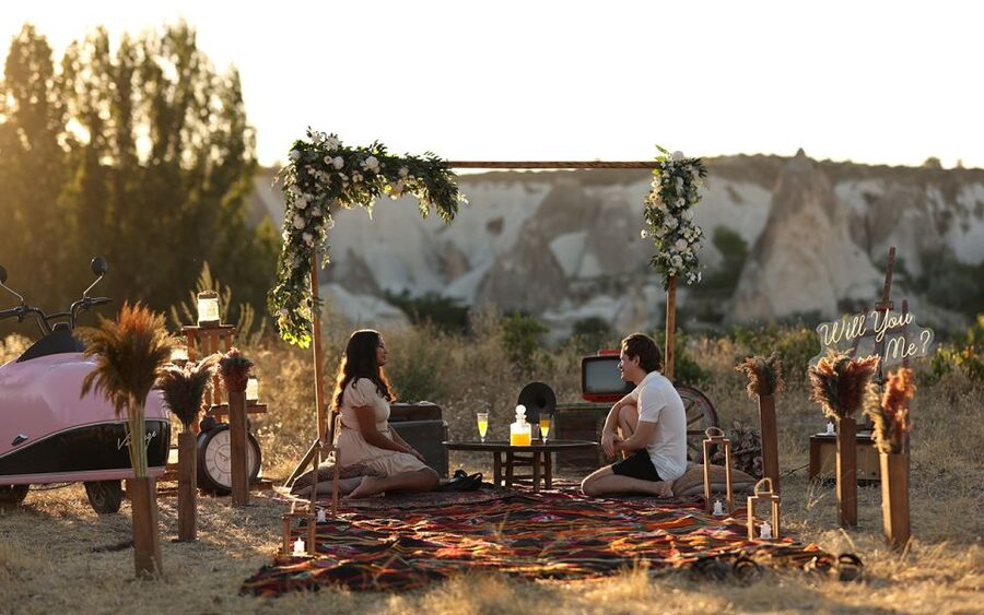 Cappadocia: Love Valley Proposal Service with Transfers - Love Valley before the day begins