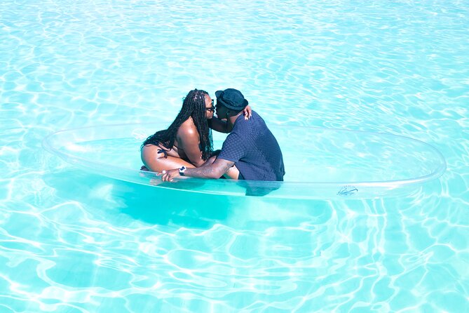 Couples Clear Kayak PhotoShoot Grand Turk Island - What the Grand Turk clear kayak shoot is really like
