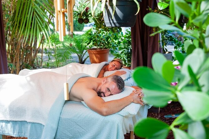 Couples Outdoor Bamboo Garden Massage or Ultimate Candlelight Signature Massage - The bamboo tiki garden setting