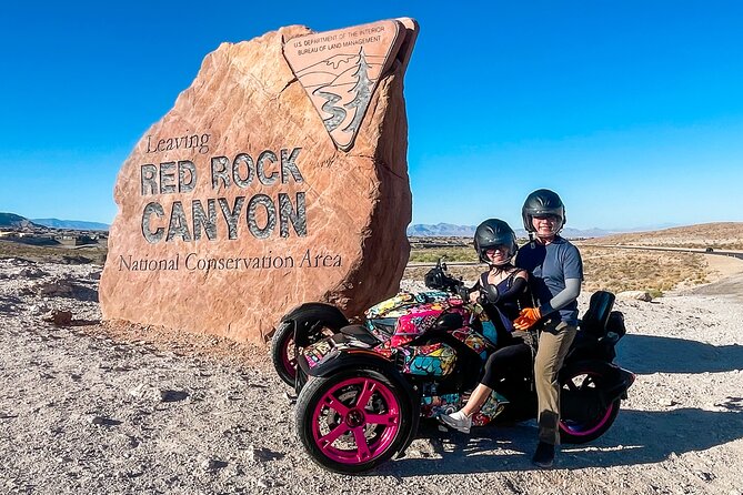 Couples Private Guided Red Rock Canyon Tour On A CanAm Trike - Leaving Las Vegas on Three Wheels