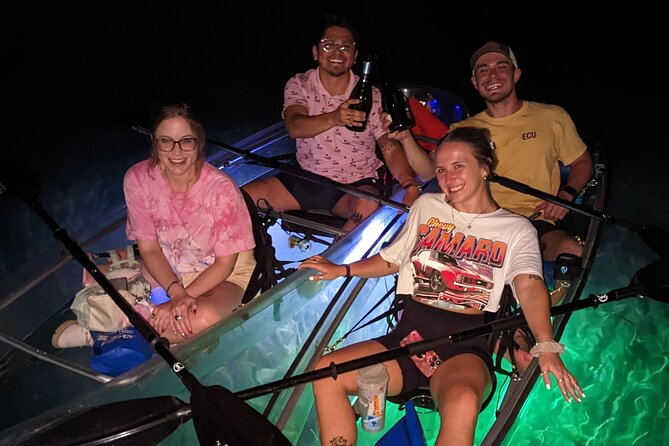 Date Night LED Glow Clear Kayak or Paddleboard & Champagne - Key points to know before booking