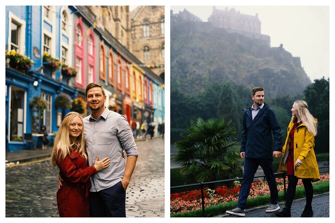 Edinburgh Photoshoot for Couples, Families & Solo Travellers - Dean Village and its quiet stone setting