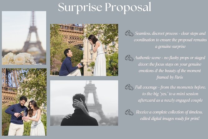 Eiffel Tower Surprise Proposal Engagement - What the photographer adds