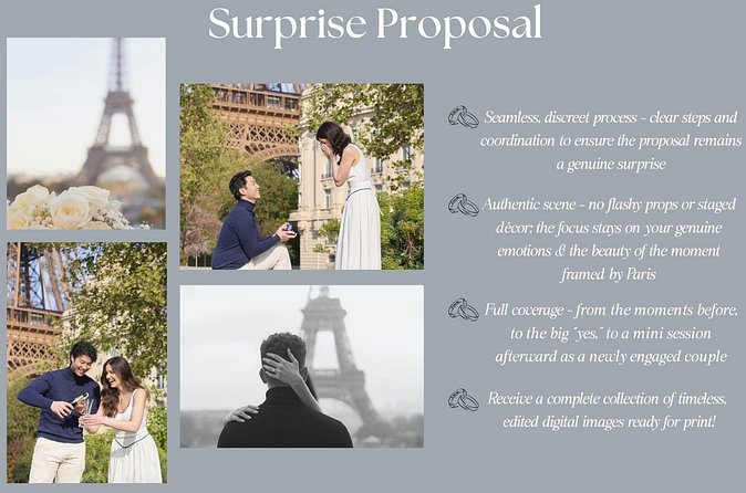 Eiffel Tower Surprise Proposal Engagement - Who should book this experience