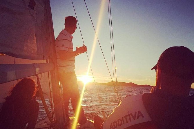 Experience Romantic Sunset Sailing on a modern 36ft (11m) sail yacht | Hvar - Setting sail from Hvar’s green lighthouse