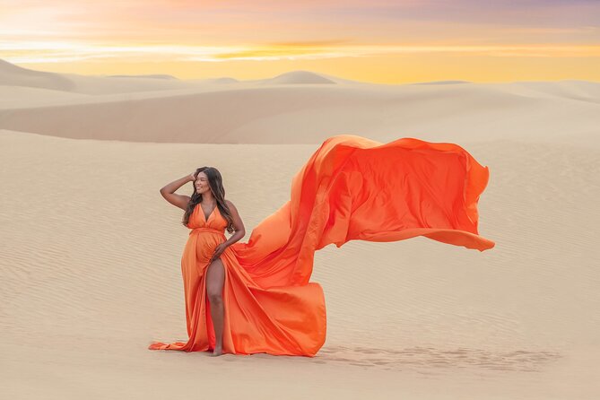 Flying dress photoshoot Dubai Solo, Couple and Group Session - Why the Dubai desert works so well for flying dress photos
