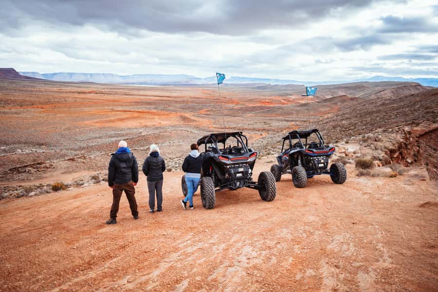 Greater Zion: Couples UTV Tour with Food - From rolling dunes to rough red rock