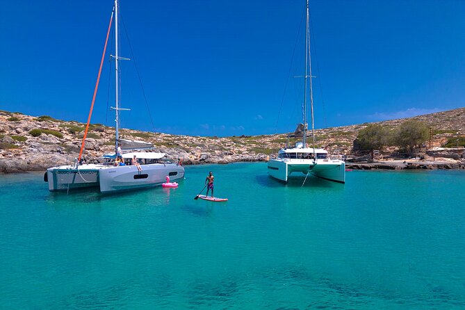 Heraklion: Sunset Luxury Cruise with Sushi and Open Bar - Swimming and snorkeling in a clear cove