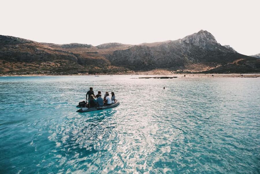 Kissamos: Romantic Sunset Sailing Catamaran Cruise - Agios Sozon: Swimming Beside a Little Church