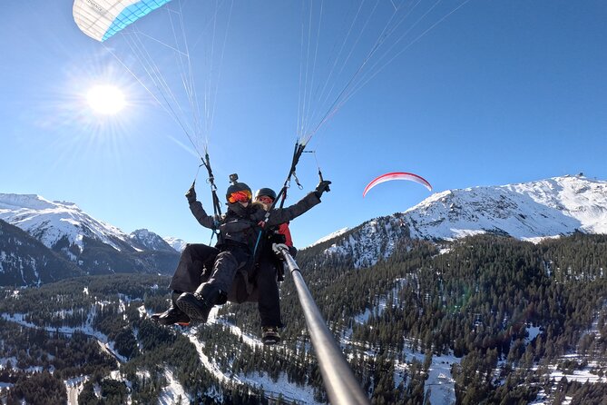 KLOSTERS: Paragliding For 2 - Couples (Video &Photos Incl.) - The launch site below the summit