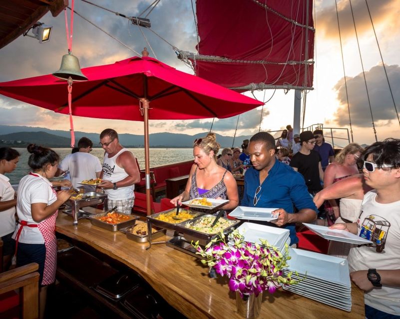 Koh Samui: Red Baron Romantic Sunset Dinner Cruise - What dinner includes at the $97 price