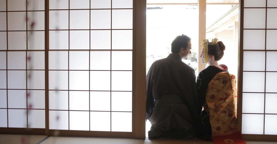 Kyoto kiyomizu Temple : Maiko and Samurai Couple Photoshoot - Four settings for a different kind of portrait