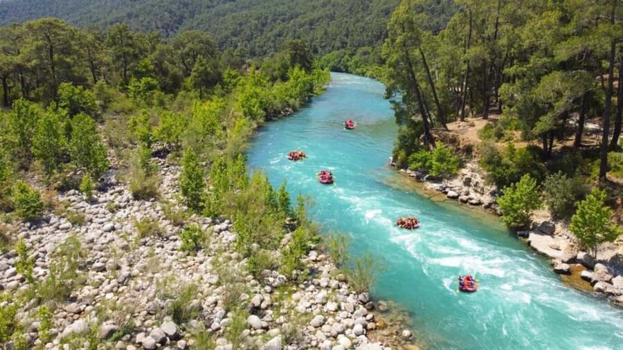 LC Rafting Tour for Families and Couples W/Lunch - Getting ready at the Köprüçay River station