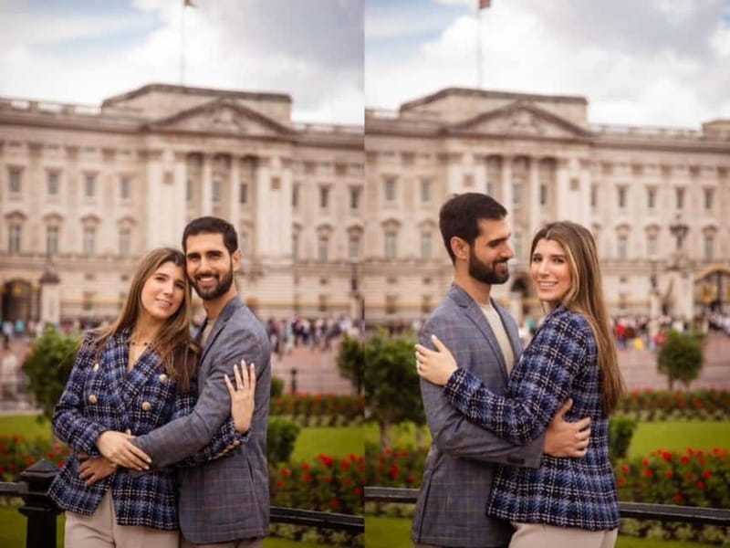 London: Private Couples Photography Session with Landmarks - Meeting near Big Ben and choosing your backdrop