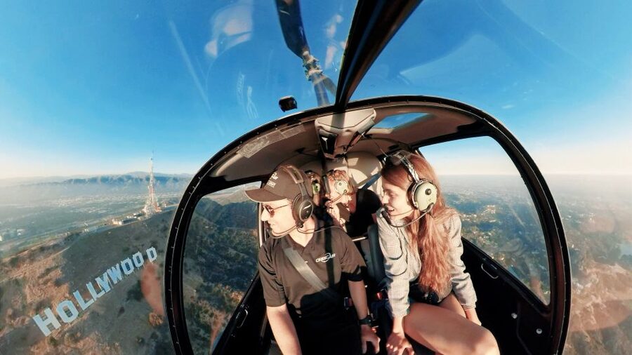 Los Angeles Helicopter Tour & Malibu Mountaintop Landing - Following the coast past Venice and Santa Monica