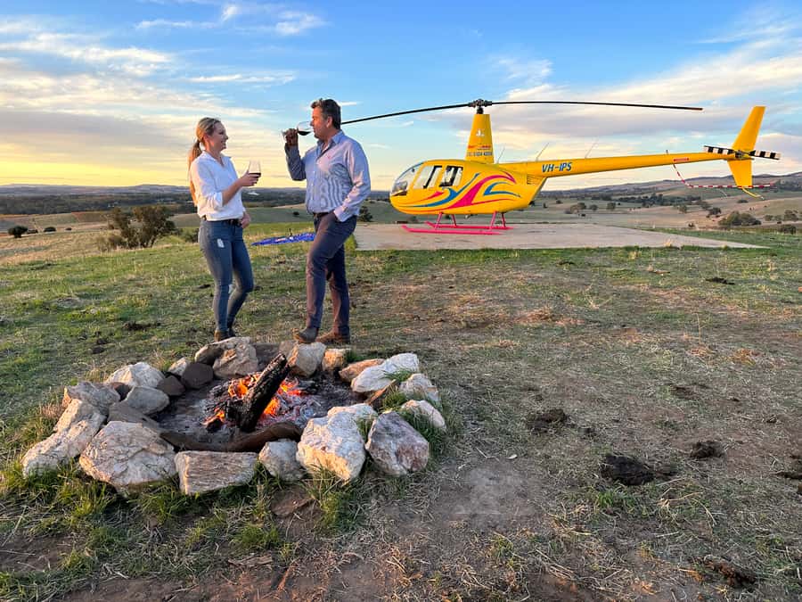 Lyndoch: Barossa Valley Helicopter Flight & Romantic Picnic - Flying above Barossa Valley from Lyndoch