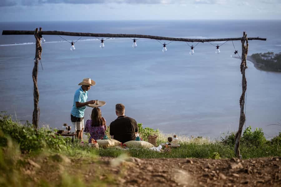 Mauritius: Exclusive Le Morne Sunset Hike & Aperitivo - The viewpoint above the lagoon