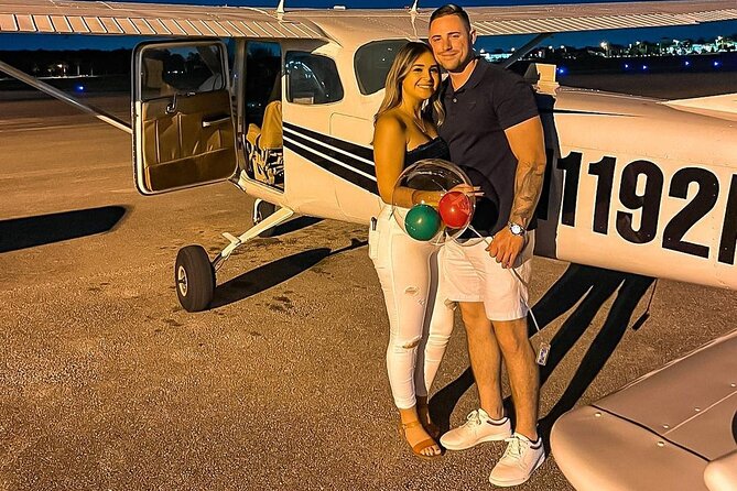 Miami Beach: Romantic Sunset Private Airplane Tour with Champagne - The final Miami Beach view and return flight