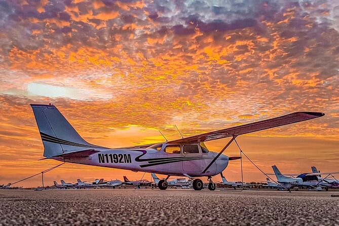 Miami Beach: Romantic Sunset Private Airplane Tour with Champagne - Weather, cancellation, and practical limits