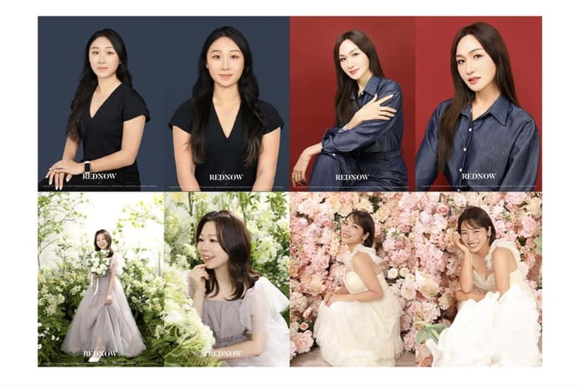 Myeongdong Rednow Studio: Portraits, Couples & Family Photo - Concept portraits with two finished looks