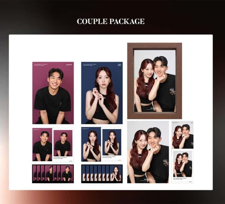 Myeongdong Rednow Studio: Portraits, Couples & Family Photo - Couple portraits with individual profile photos