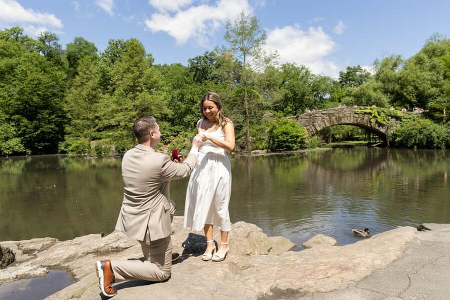NYC: Surprise Proposal Photoshoot - Capture the Yes Forever - Starting at the Plaza Hotel and finding the right meeting point