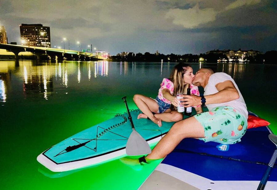 Orlando: Date Night LED Night Glow Tour with Sparkling Wine - Sparkling wine, music, and complimentary photos