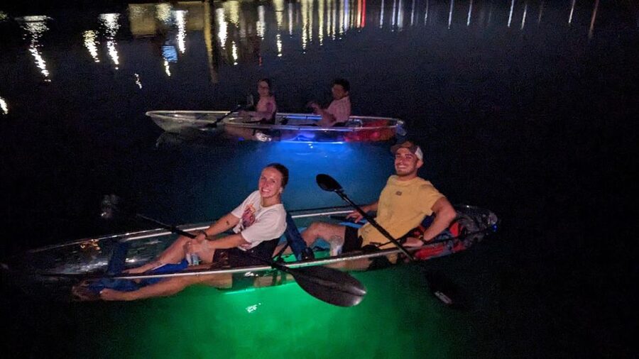 Orlando: Date Night LED Night Glow Tour with Sparkling Wine - Starting at the Lake Ivanhoe public boat ramp