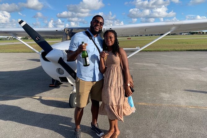 Private 60 Minute Romantic Excursion Air Tour with Champagne - Fisher Island and Key Biscayne from above
