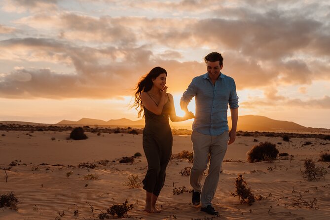 Private couple shooting - Corralejo Fuerteventura - What happens during the 30 to 40 minute session