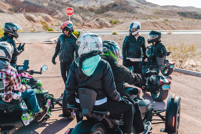 Private Guided Red Rock Canyon Tour for Couples on a CanAm Trike - Red Rock Canyon Overlook and the desert colors