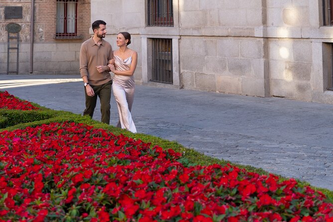 Private Photo Session Tour for Couples in Madrid - Almudena Cathedral and the Royal Palace view
