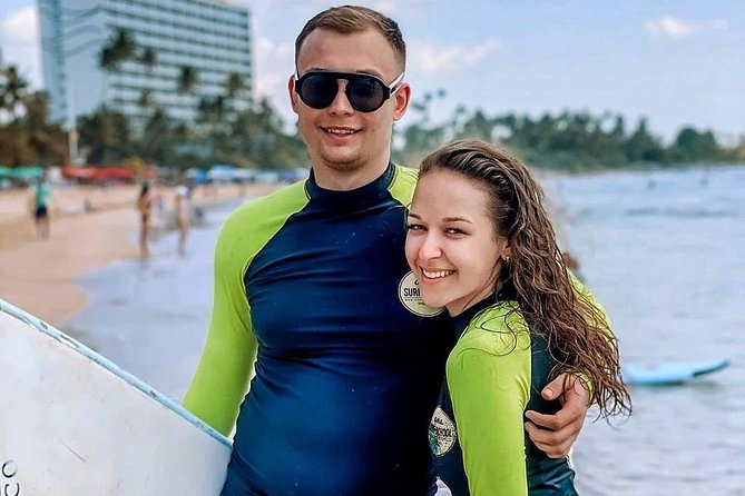 PRIVATE Surf lesson for Beginners Couple - The early start at 6:30 am