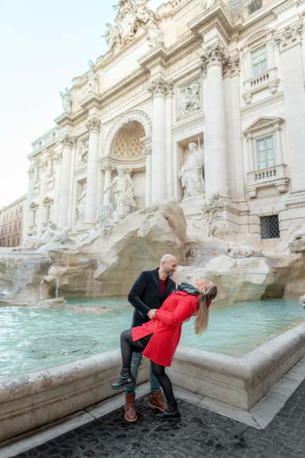 Proposal- Engagement- Pre-Wedding- Wedding Shooting in ITALY - At the Trevi Fountain, drama comes free