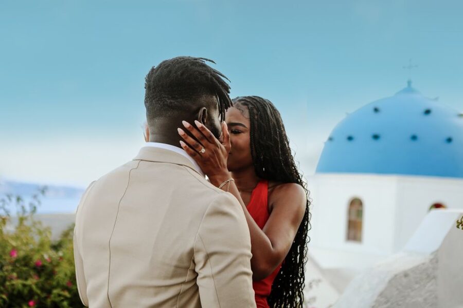 Proposal Photographer in Santorini - Who will enjoy this most