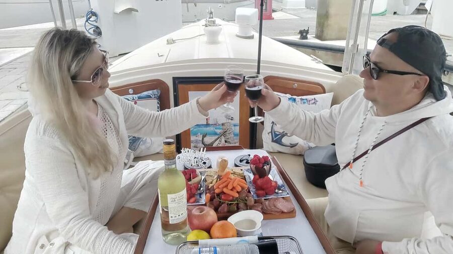 Romantic Boat Cruise with Wine & Cheese or Surprise Dinner - Sunset is the main event