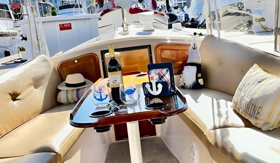 Romantic Boat Cruise with Wine & Cheese or Surprise Dinner - Wine, music, and the choice of food