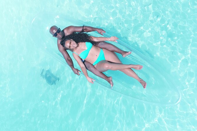 Romantic Clear Kayak Drone Photoshoot for Couples Turks & Caicos - The 25 to 30 minute photo session