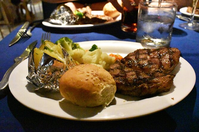 Romantic Dinner in the Spanish Galeon with Sax in Cancun. Lobster & Beef menu. - What the four-hour evening feels like