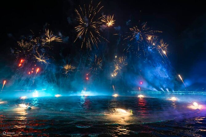 Romantic Dinner with Fireworks, Symphony & Kiss of the Sea Show - Symphony of the Sea with jetskis and light